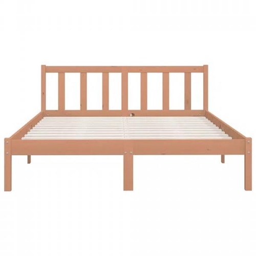 8065 - EBERN DESIGNS EBERN DESIGNS BED FRAME HONEY BROWN SOLID WOOD PINE 120X200 CM SMALL DOUBLE / COLOUR: ... 