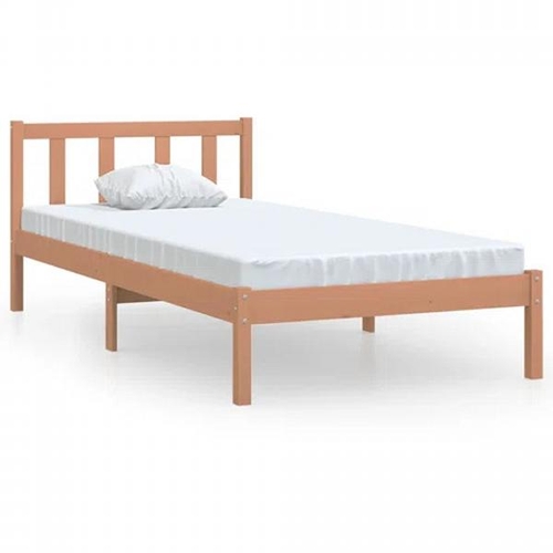 8065 - EBERN DESIGNS EBERN DESIGNS BED FRAME HONEY BROWN SOLID WOOD PINE 120X200 CM SMALL DOUBLE / COLOUR: ... 