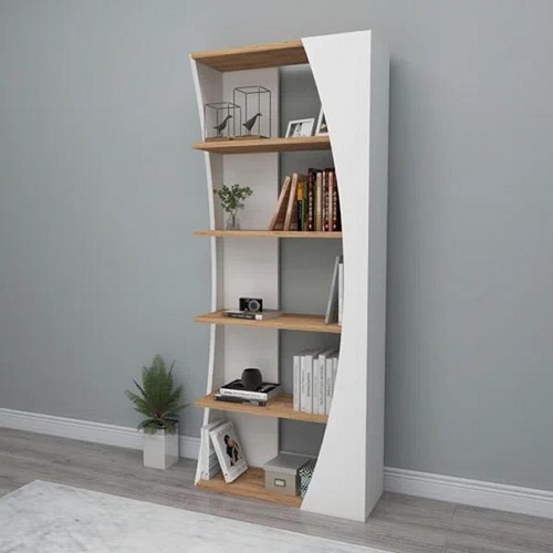 8066 - WILLISTON FORGE BOOKCASE / COLOUR: ATLANTIC PINE/WHITE / RRP: �115.99 / C2