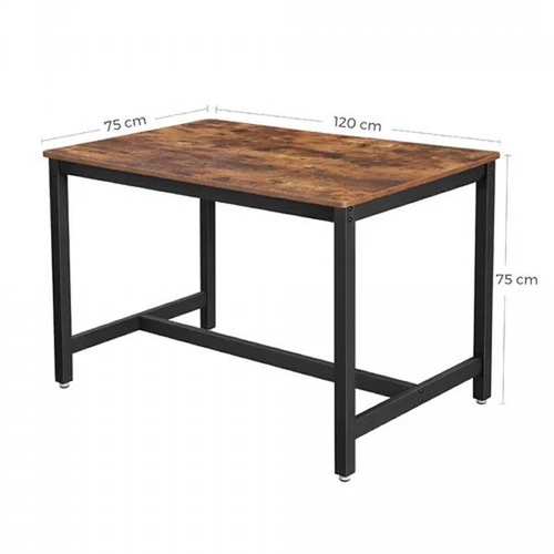 8083 - WILLISTON FORGE FLOVILLA DINING TABLE / TABLE TOP COLOUR: RUSTIC BROWN / RRP: �85.99 / C2