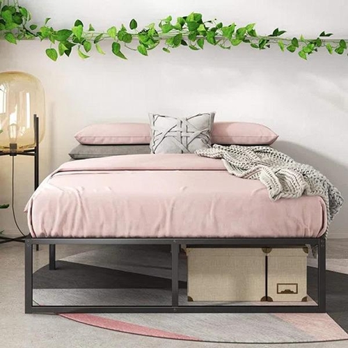 8087 - ZIPCODE DESIGN CORBE MODERN METAL BED FRAME / SIZE: DOUBLE (4'6) / RRP: �72.99 / C2