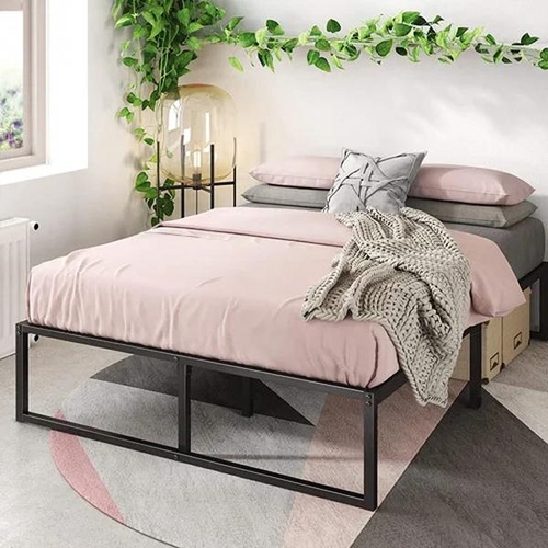 8087 - ZIPCODE DESIGN CORBE MODERN METAL BED FRAME / SIZE: DOUBLE (4'6) / RRP: �72.99 / C2