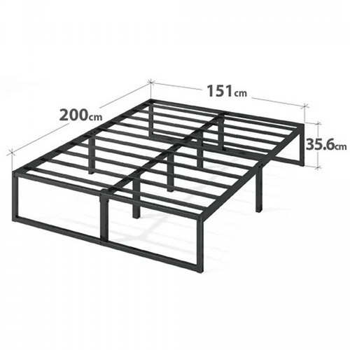 8087 - ZIPCODE DESIGN CORBE MODERN METAL BED FRAME / SIZE: DOUBLE (4'6) / RRP: �72.99 / C2