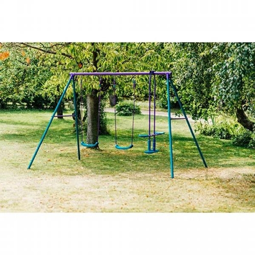 8091 - PLUM DOUBLE SWING SET  / RRP: �84.69 / C2