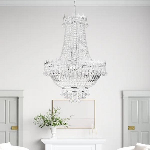 8100 - WILLA ARLO INTERIORS 9-LIGHT EMPIRE CHANDELIER / FINISH: CHROME / RRP: �469.99 / GZ