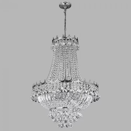 8100 - WILLA ARLO INTERIORS 9-LIGHT EMPIRE CHANDELIER / FINISH: CHROME / RRP: �469.99 / GZ