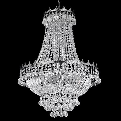 8100 - WILLA ARLO INTERIORS 9-LIGHT EMPIRE CHANDELIER / FINISH: CHROME / RRP: �469.99 / GZ