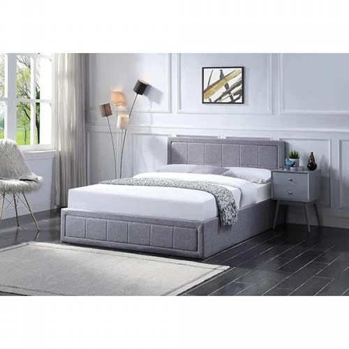 8102 - EBERN DESIGNS DWAINE UPHOLSTERED OTTOMAN BED WITH MATTRESS / SIZE: KINGSIZE (5'), MATTRESS TYPE: SPR... 