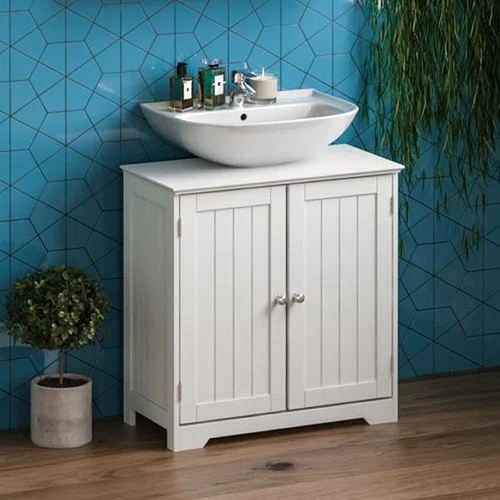 8128 - BRAMBLY COTTAGE MILANO 60CM W X 60CM H X 30CM D UNDER VANITY BASE /  FINISH: WHITE / RRP: �43.99 / G... 