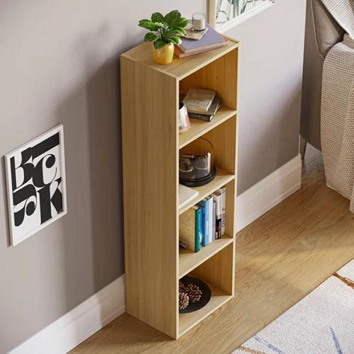 8130 - 17 STORIES GERARDI 5-TIER STANDARD BOOKCASE /  COLOUR: OAK, SIZE: 106 CM H X 32 CM W / RRP: �29.99 /... 