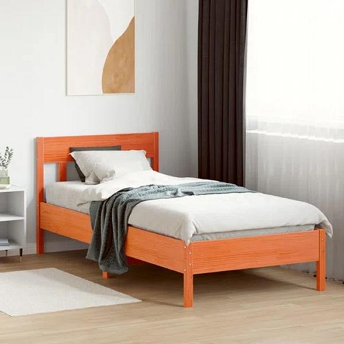 8134 - ALPEN HOME VERNIA SOLID WOOD BED / COLOUR: BROWN, SIZE: SINGLE (3') / RRP: �111.99 / GZ