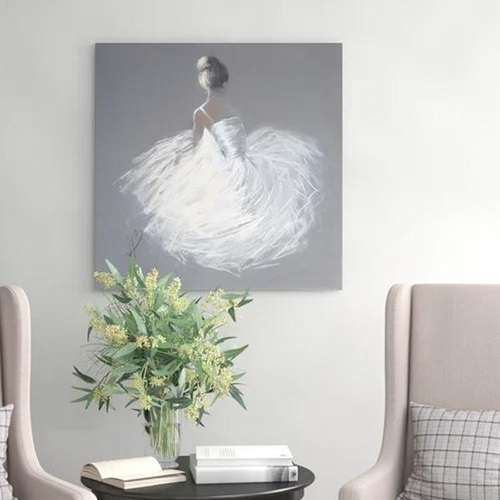 8145 - THREE POSTS TUTU BY HAZEL BOWMAN - PAINTING ON CANVAS /  SIZE: 85CM H X 85CM W X 3.8CM D / RRP: �56.... 