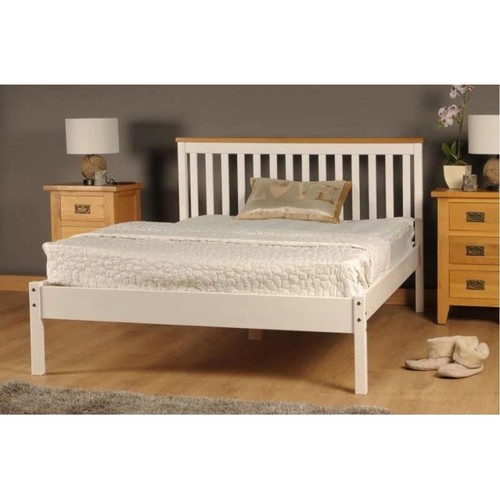 8152 - FERNLEAF JACLIN BED FRAME / SIZE: DOUBLE (4'6), COLOUR: WHITE / RRP: £117.99 / GZ