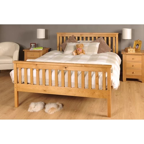 8154 - FERNLEAF SHANE BED FRAME / COLOUR: CARAMEL, SIZE: KINGSIZE (5') / RRP: £132.99 / GZ