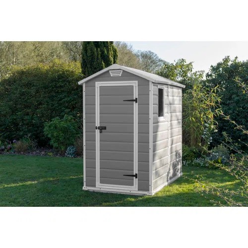 8157 - KETER KETER MANOR 4 FT. W X 6 FT. D APEX OUTDOOR GARDEN SHED  / RRP: £327.56 / GZ