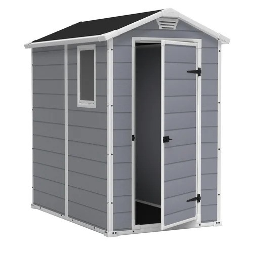 8157 - KETER KETER MANOR 4 FT. W X 6 FT. D APEX OUTDOOR GARDEN SHED  / RRP: £327.56 / GZ