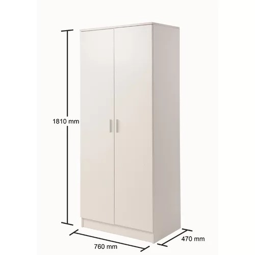 8167 - BRAYDEN STUDIO DEANDA 2 DOOR WARDROBE / COLOUR: SONOMA OAK / RRP: £128.99