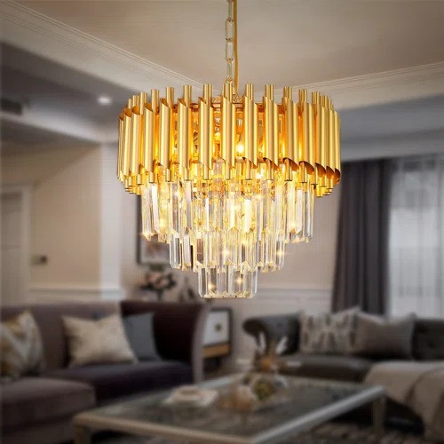 8174 - CANORA GREY HANCE 4 - LIGHT UNIQUE CHANDELIER / FIXTURE FINISH: GOLD / RRP: £154.99