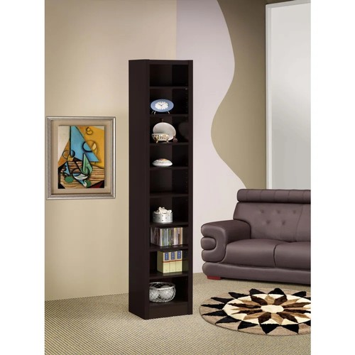 8181 - HOKKU DESIGNS ATTORIA 58.5'' H X 12.91'' W STANDARD BOOKCASE / COLOR: WHITE / RRP: £83.28