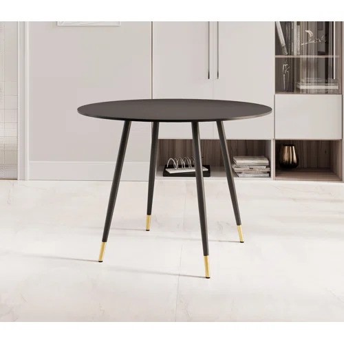 8183 - GEORGE OLIVER HAYWARDS DINING TABLE / TABLE TOP COLOUR: BLACK / RRP: £157.99