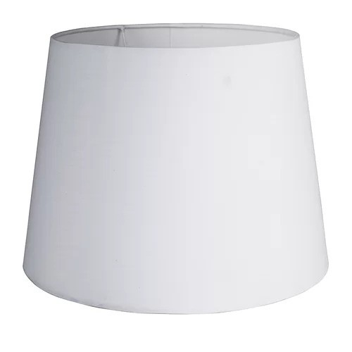 8172 - 17 STORIES ASPEN 35CM COTTON EMPIRE LAMP SHADE /  COLOUR: WHITE / RRP: £11.99