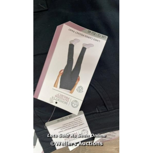 2061 - 6X LADIES NEW MONDETTA LINED CARGO PANTS / UK 12 / C15