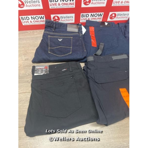 2063 - 6X GENTS NEW TROUSERS INCL. EMPORIO ARMANI, LEE & ENGLISH LAUNDRY / C15