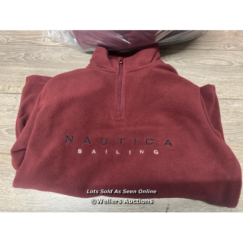 2078 - 5X LADIES NEW NAUTICA 1/4 ZIP FLEECES / M / C9