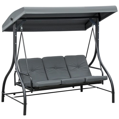 1198 - OUTSUNNY 3 SEATER CANOPY SWING CHAIR