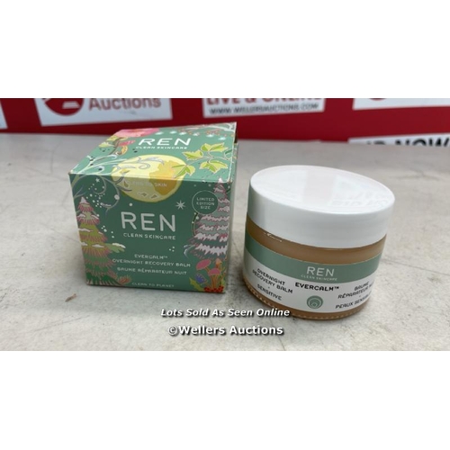 8025 - REN EVERCALM OVERNIGHT RECOVERY BALM / 50ML / RRP 39 / APPEARS NEW OPEN BOX / G68 - G81