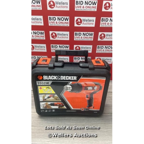 8028 - BLACK+DECKER 2000W HEAT GUN / RRP 55.99 / NEW / SEALED BOX / G68 - G81