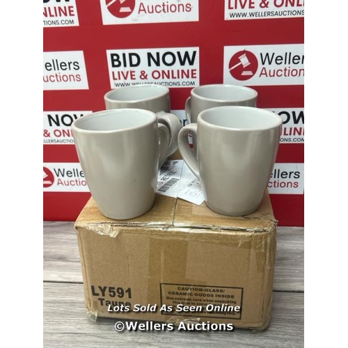 8070 - AT HOME COLLECTION MUGS / TAUPE / RRP 10 / APPEARS NEW OPEN BOX / G68 - G81