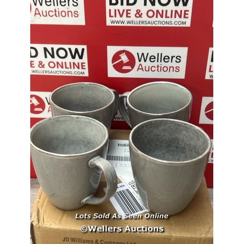 8071 - AT HOME COLLECTION REACTIVE MUGS / GREY / RRP 19 / APPEARS NEW OPEN BOX / G68 - G81