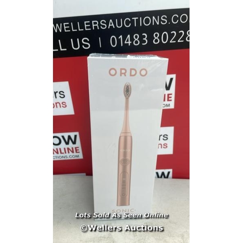 8089 - ORDO ELECTRIC TOOTHBRUSH ROSE GOLD / RRP 49.99 / APPEARS NEW OPEN BOX / G68 - G81