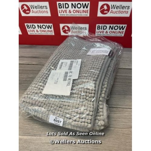 8097 - CATHERINE LANSFIELD BOBBLE BATHMAT / CHARCOAL / RRP 12 / APPEARS NEW OPEN BOX / G68 - G81