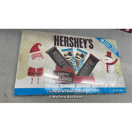 8102 - HERSHEYS SELECTION BOX / RRP 4.99 / APPEARS NEW OPEN BOX / G68 - G81