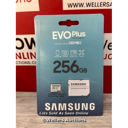 8115 - SAMSUNG EVO PLUS 256GB / RRP 37.99 / APPEARS NEW OPEN BOX / G68 - G81
