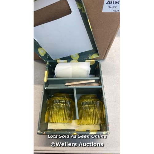 8165 - SICILIAN ORCHARD CANDLE KIT / YELLOW / RRP 18 / APPEARS NEW OPEN BOX / E64