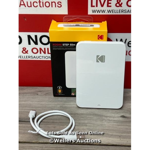 8465 - KODAK STEP SLIM INSTANT MOBILE PHOTO PRINTER - WIRELESSLY PRINT 5,1 X 7,6 CM PHOTOS ON ZINK PAPER WI... 