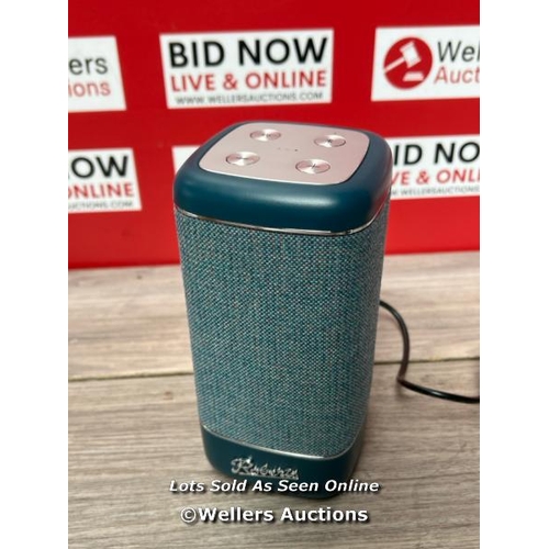 8471 - ROBERTS BEACON 320 BLUETOOTH SPEAKER - TEAL BLUE / POWERS UP / MINIMAL SIGNS OF USE / NOT FULLY TEST... 