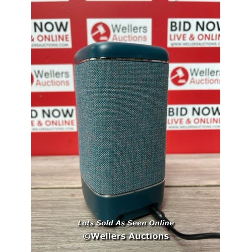 8471 - ROBERTS BEACON 320 BLUETOOTH SPEAKER - TEAL BLUE / POWERS UP / MINIMAL SIGNS OF USE / NOT FULLY TEST... 