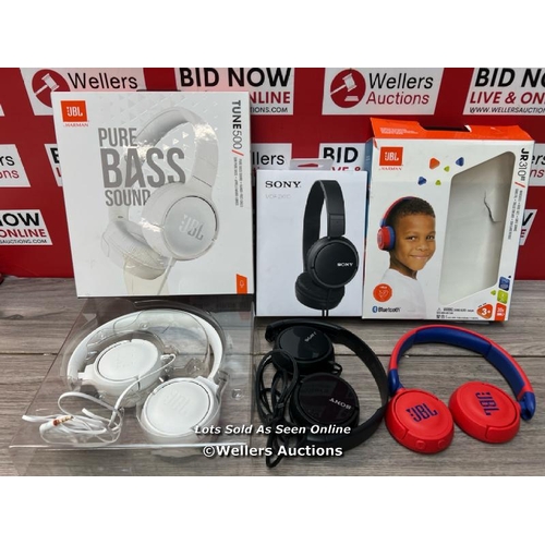 8483 - X3 HEADPHONES INCL. JBL & SONY / E78 - E84