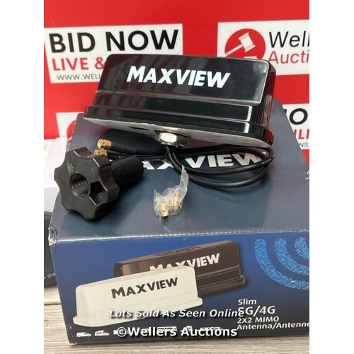 8490 - MIXED LOT INCL. MAXVIEW 2X2 MIMO SLIM WIFI ANTENNA, SAMYANG LENS STATION & FEELWORLD F5 PROX 5.5 INC... 