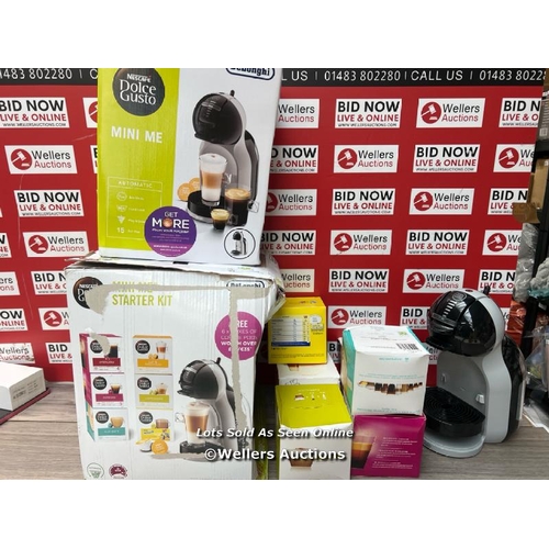 8512 - DE'LONGHI NESCAF'E DOLCE GUSTO MINI ME, SINGLE SERVE CAPSULE COFFEE MACHINE STARTER KIT, INCLUDING 6... 