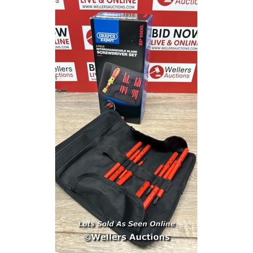 8610 - DRAPER XP1000 9 PIECE TORQUE SCREWDRIVER SET / MINIMAL SIGNS OF USE, MISSING PARTS, SEE IMAGES / B10