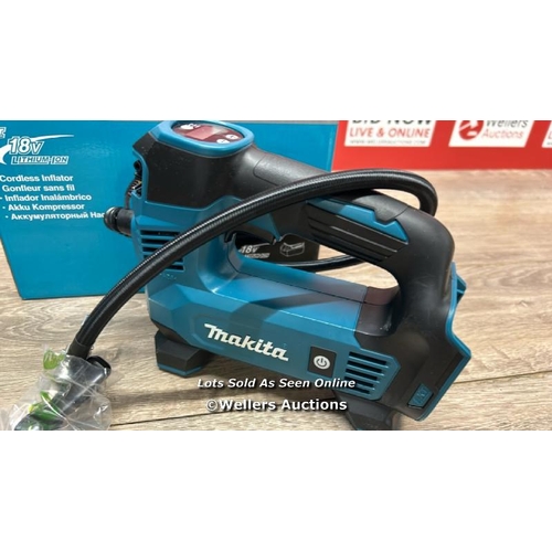 8611 - MAKITA DMP180Z 18V LI-ION LXT INFLATOR - BATTERIES AND CHARGER NOT INCLUDED, BLUE/SILVER, M / APPEAR... 