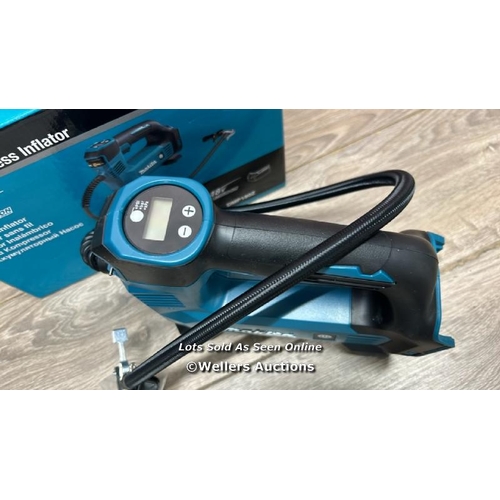 8611 - MAKITA DMP180Z 18V LI-ION LXT INFLATOR - BATTERIES AND CHARGER NOT INCLUDED, BLUE/SILVER, M / APPEAR... 