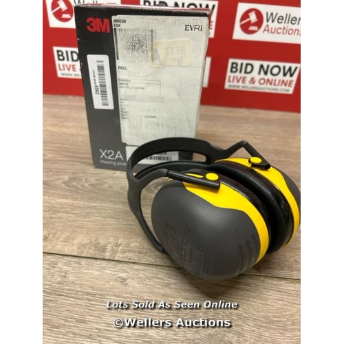 8613 - 3M PELTOR X2A EAR DEFENDERS HEADBAND, YELLOW / APPEARS NEW OPEN BOX / B10