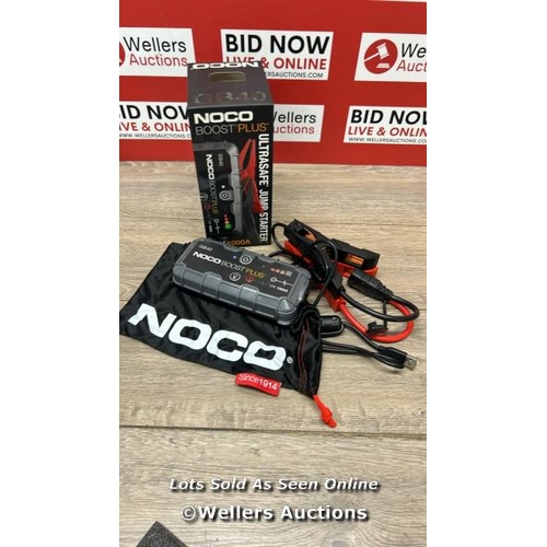 8614 - NOCO BOOST PLUS GB40 1000 AMP 12-VOLT ULTRASAFE PORTABLE LITHIUM CAR BATTERY JUMP START / APPEARS NE... 