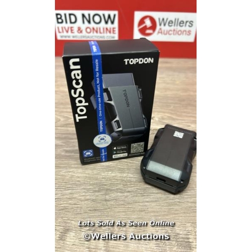 8615 - TOPDON TOPSCAN OBD2 SCANNER BLUETOOTH, WIRELESS OBD2 CODE READER WITH ACTIVE TEST / APPEARS NEW OPEN... 